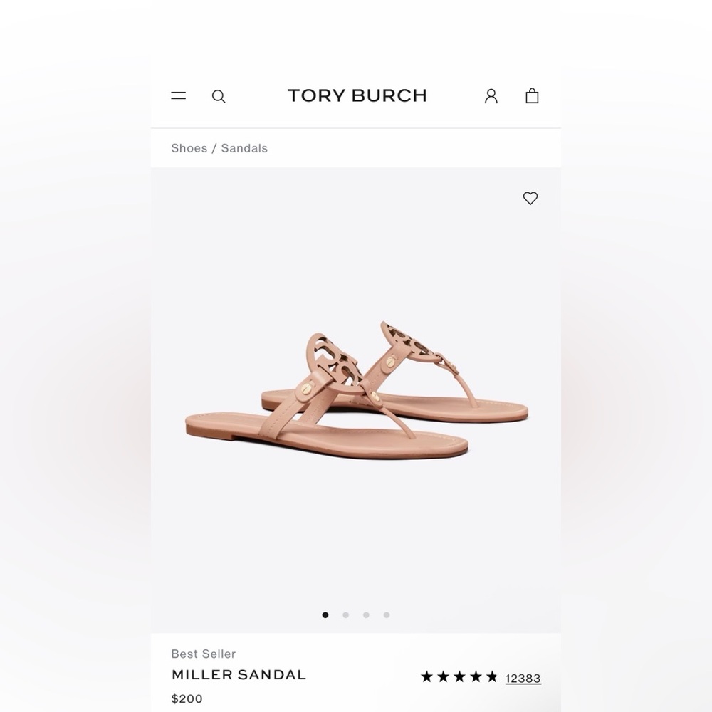 Tory Burch Patent Leather Miller Sandals - Picture 2 of 7